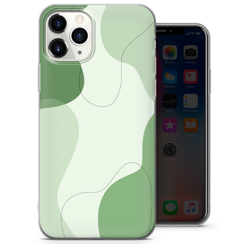 Sage Green Swirl Phone Case Indie Y2K Trippy Cover Fit for Sage Green Swirl Phone Case Indie Y2K Trippy Cover Fit for