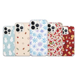 Custodia per telefono natalizia, custodia invernale natalizia adatta per iPhone 16 15 14 13 12 11 Pro Max 7 8 Plus Samsung S24 S23 FE S22 Ultra A05 A54 A55 Pixel 9