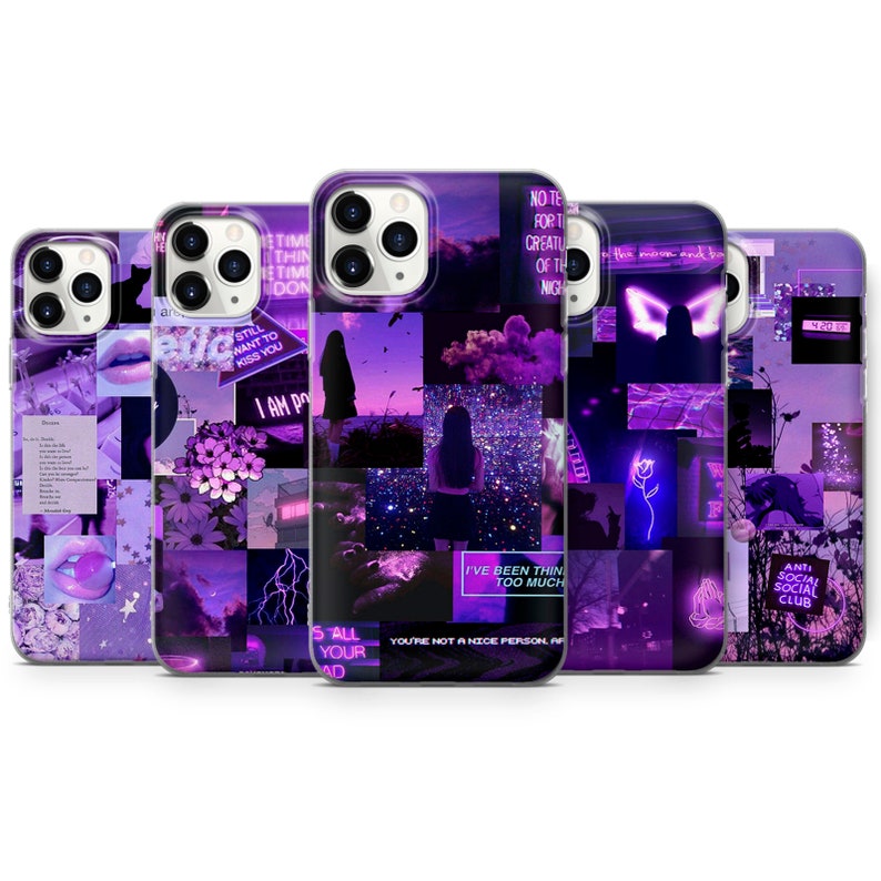 With Pictures Yellow Aesthetic Phone Case Collage Cover Fit For