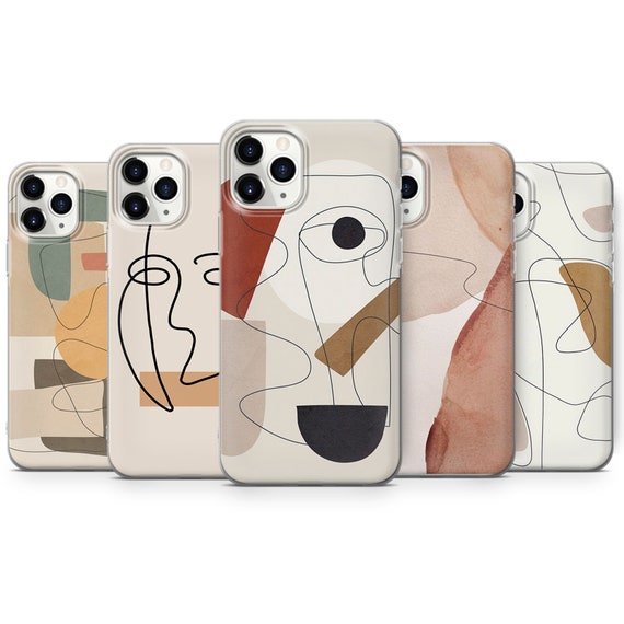 A70 7+ Line Art Phone Case Modern Abstract Cover fit for iPhone 13 12 Huawei P30 Pro 11 XR Samsung S10+ A51 S21 S20