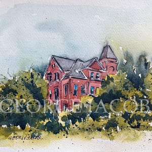 University  of Minnesota Watercolor Print -Graduation Gifts/ Minnesota University pictures/ University memoire Prints