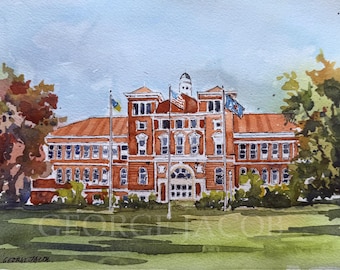 UW  watercolor prints and note cards/Employer thank you card/ Graduation gift/Convocation note cards/ University of Wisconsin