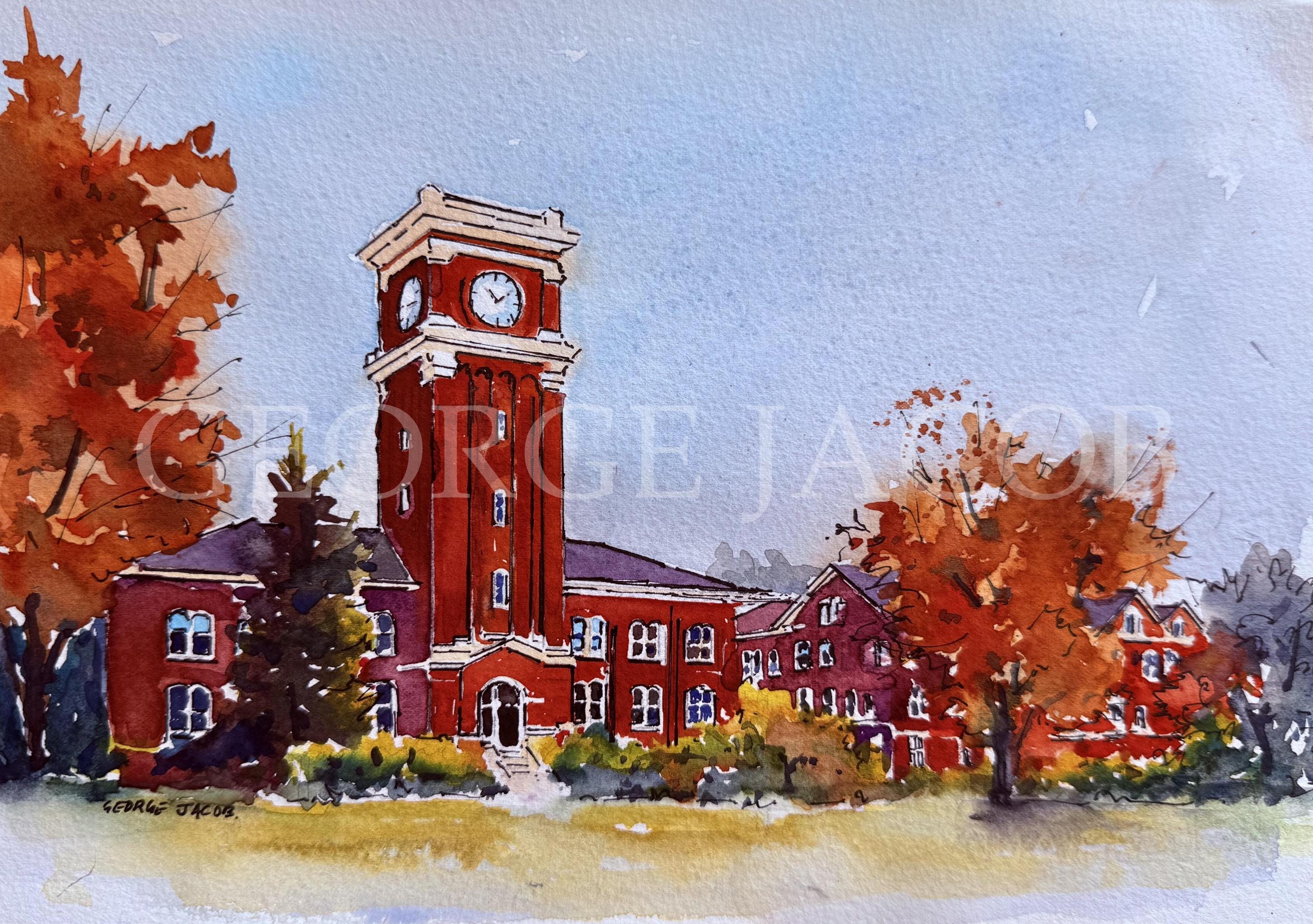 Washington State University, watercolor prints and note cards/Employer thank you card/ Graduation gift/Convocation note cards