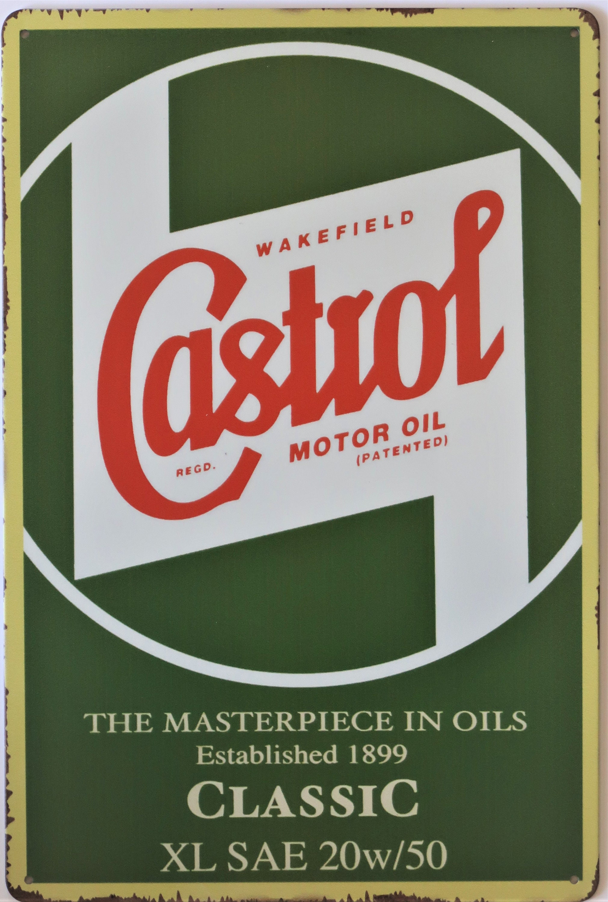 Castrol Oil Metal Garage Sign Wall Plaque Vintage Sign 30cm X Etsy UK