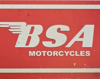 BSA Motorräder Händler Metall Schild Offiziell Lizenziert B.S.A Produkt /& ™ BSA
