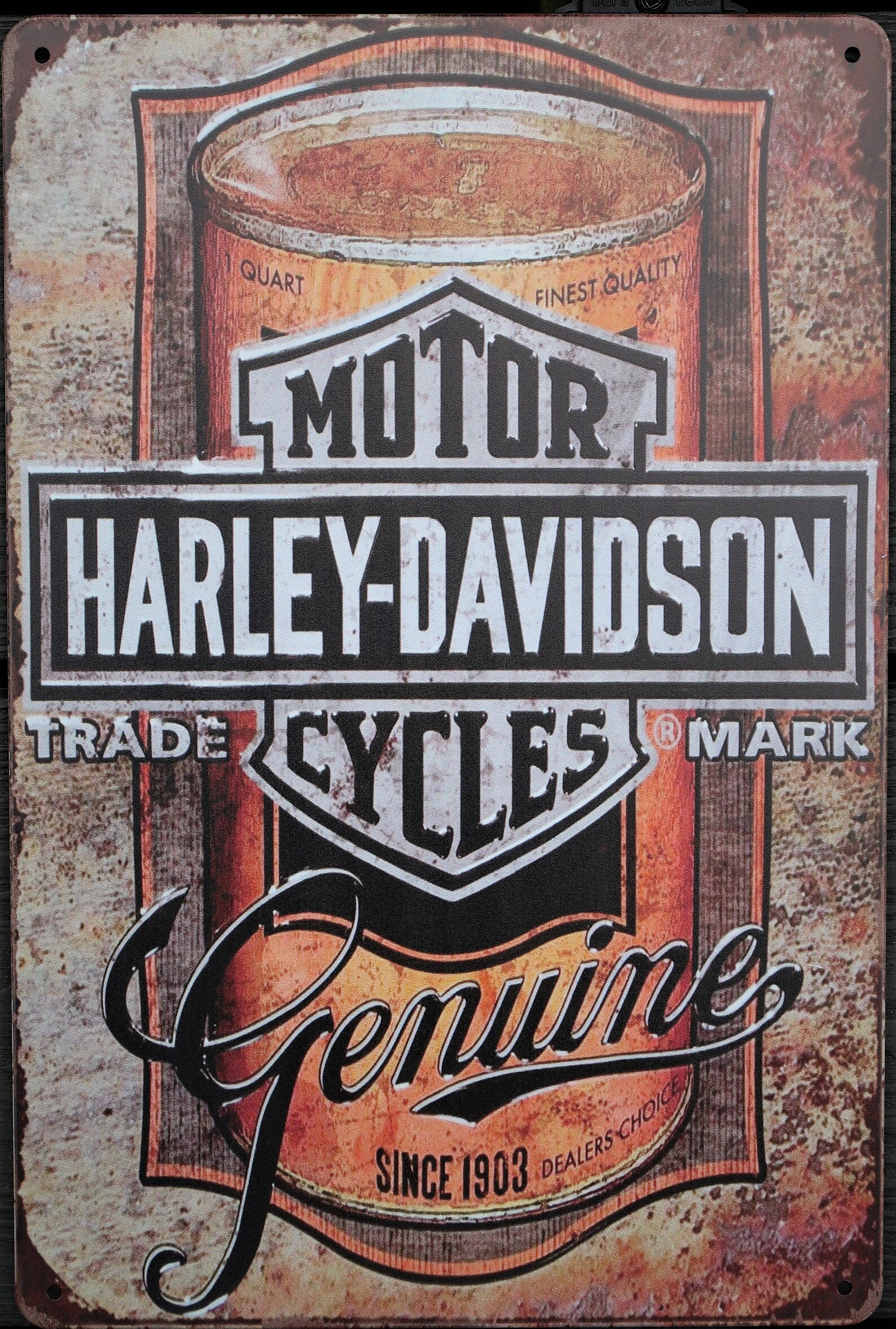 Harley Davidson Motorcycle Metal Garage Sign Wall Plaque Etsy