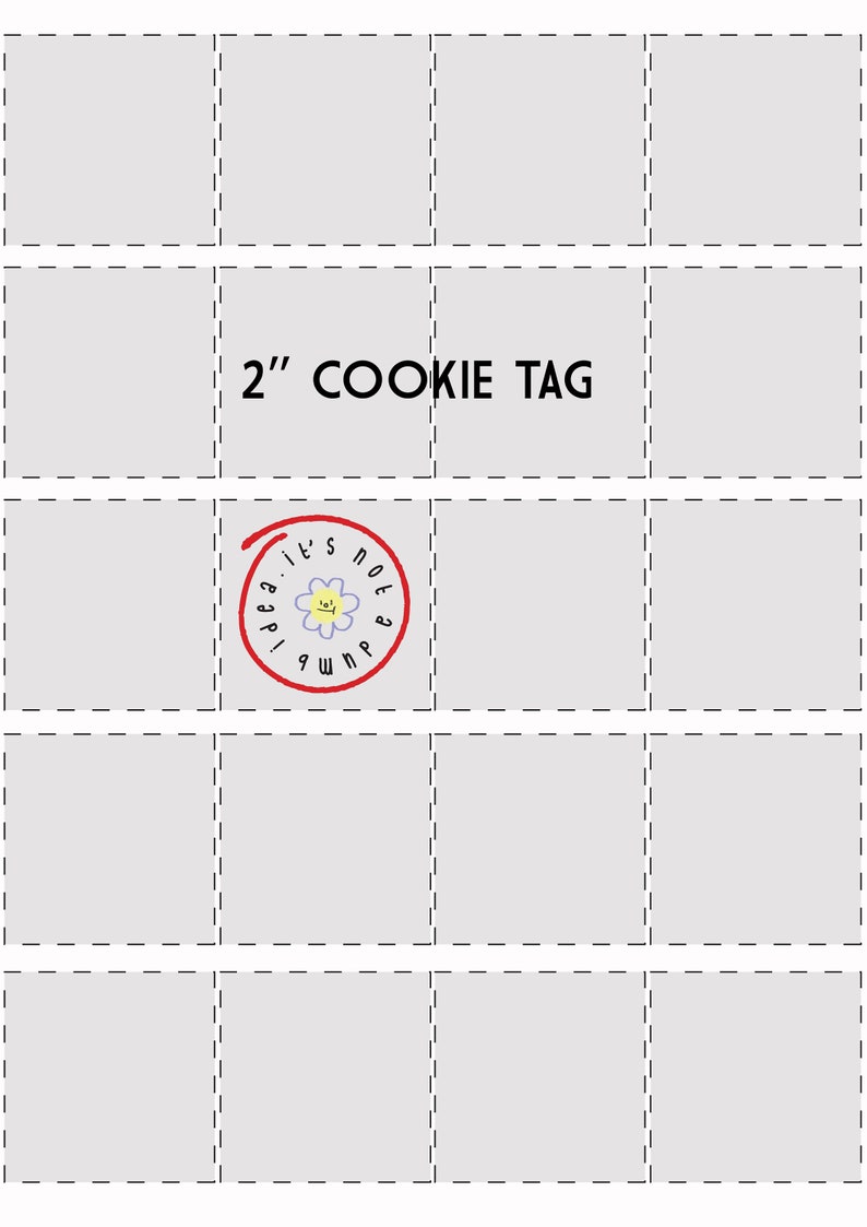 Printable PYO Paint Your Own Cookie Instructions Tag, HAPPY Easter ...