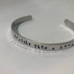 Stamped Aluminum Bracelet