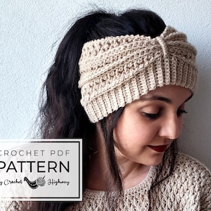 Cosmopolitan Earwarmer CROCHET PATTERN, crochet headwrap pattern, crochet headband pattern, crochet earwarmer, easy earwarmer pattern