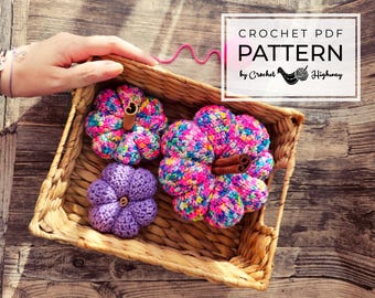 Pumpkin Pop! CROCHET PATTERN, amigurumi pumpkin pattern, crochet pumpkin, crochet Halloween pattern, crochet 3d pumpkin