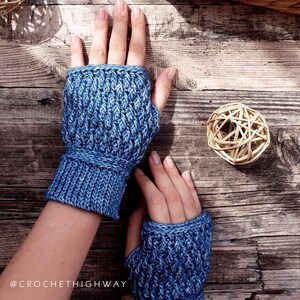 Cosmopolitan Gloves CROCHET PATTERN, fingerless gloves, crochet mittens, crochet gloves, crochet gloves pattern, crochet fingerless gloves image 5