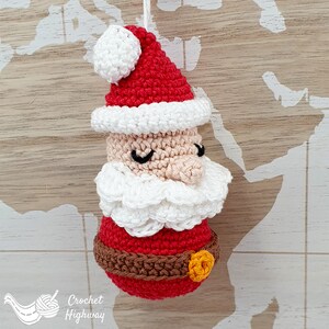 Santa CROCHET PATTERN, DIY Christmas gift, santa amigurumi, xmas ornament, santa ami pattern, xmas amigurumi pattern, xmas tree ornament image 10