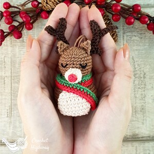 Rudolph CROCHET PATTERN, Rudolph Amigurumi, DIY Christmas Gift, Xmas ...