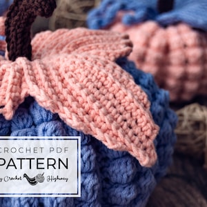 Bobblicious Pumpkin CROCHET PATTERN, amigurumi pumpkin pattern, crochet pumpkin, crochet Halloween pattern, crochet 3d pumpkin