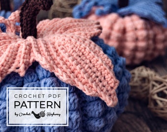 Bobblicious Pumpkin CROCHET PATTERN, amigurumi pumpkin pattern, crochet pumpkin, crochet Halloween pattern, crochet 3d pumpkin