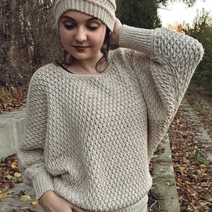 Cosmopolitan Sweater CROCHET PATTERN, Crochet Jumper, Crochet Sweater ...