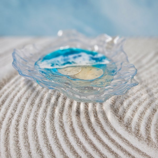 Sand Dollar Waves Glass Dish (2nd edition)
