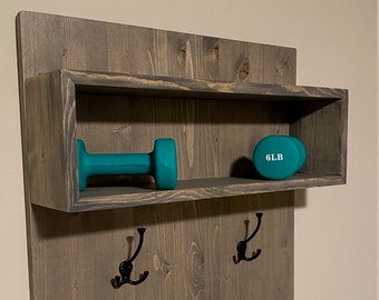 Home Gym Shoe & Towel Holder