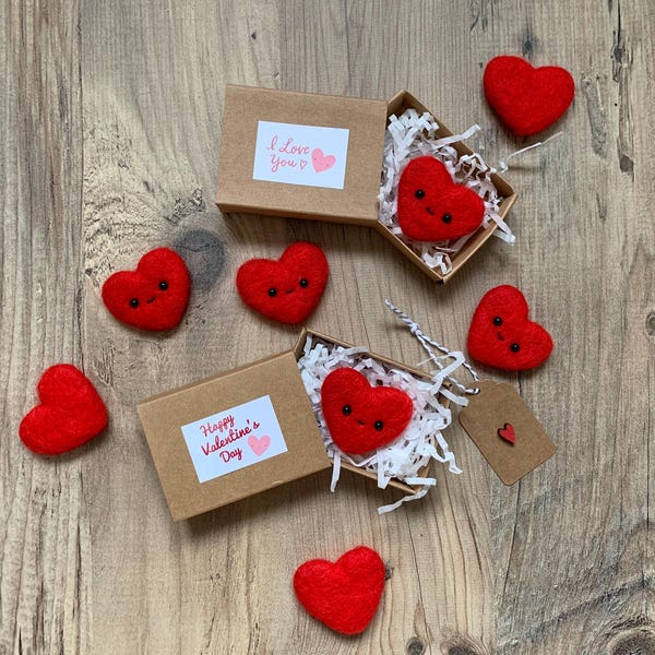 Valentines Matchbox Heart | I love you | Small Valentines gift | Cute anniversary gift | Letterbox Valentines | Cute Heart in a box