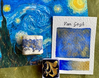 Artist Series: 'Van Gogh' Blue Handmade Watercolor Paint