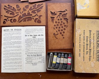 Vintage Stenciling Outfit Kit Art Supply