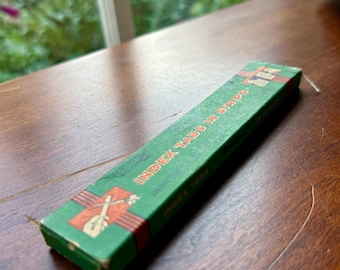Vintage box of index tab strips with tabs still in box