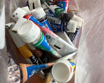 Mystery Bag of Vintage Paint Tube Lot