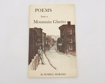 Poems from a Mountain Ghetto by Russell Marano VTG WV 1979 Paperback Illus