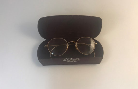 L M Prince Co Eyeglasses and Case - image 1