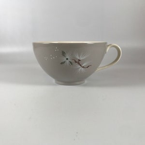 Royal Doulton Frost Pine Tea Cup Made in England D6450 Grey White Green Red VTG