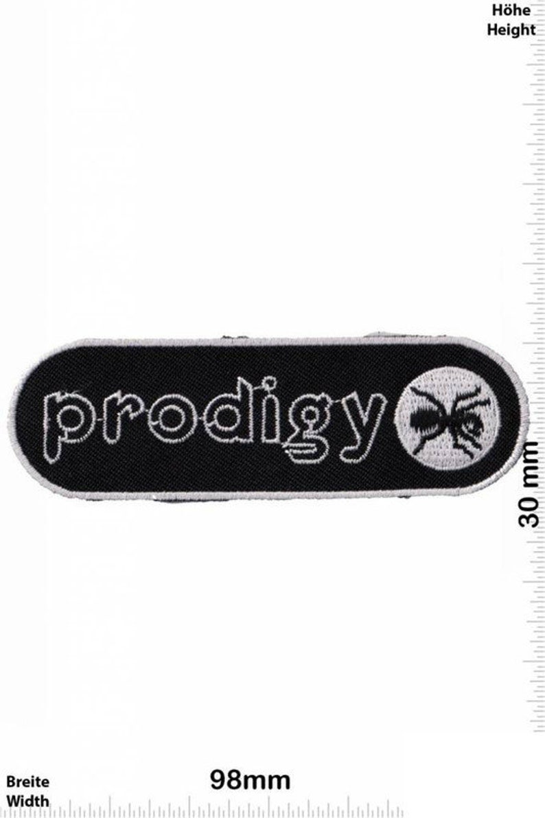 Prodigy Patch Badge Embroidered Iron on Applique Souvenir Accessory