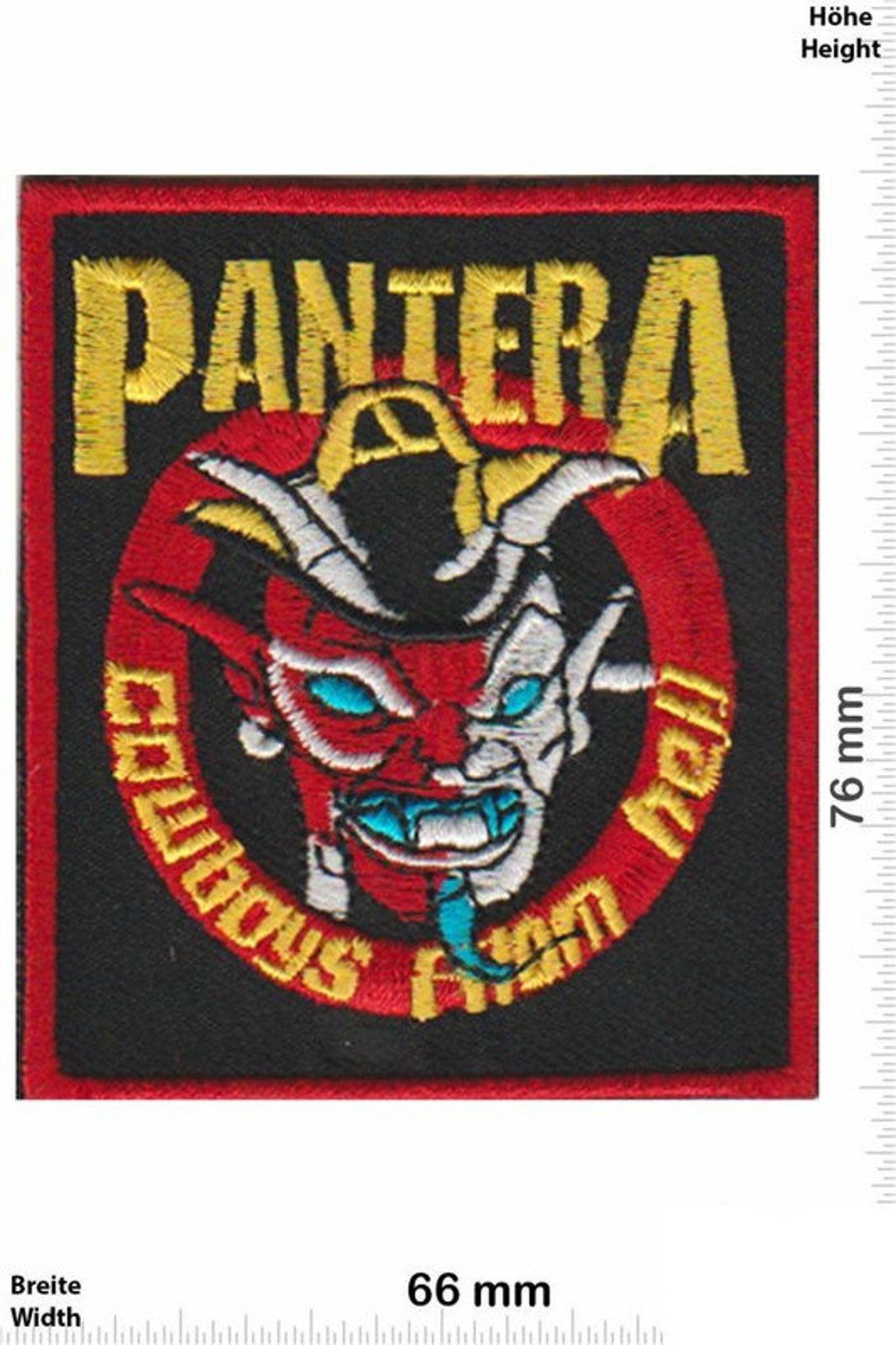 Pantera Cowboys From Hell Patch Badge Embroidered Iron On Etsy