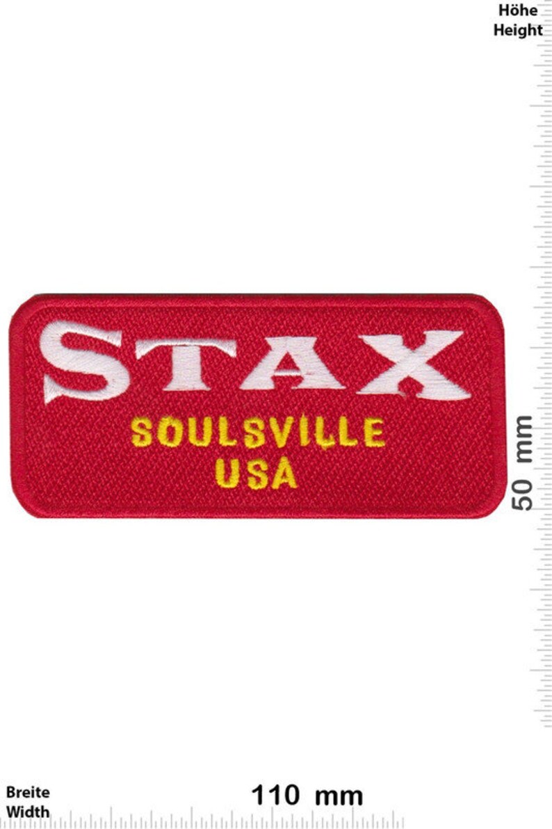 Stax Records Soulsville Usa Patch Badge Embroidered Iron on Applique Souvenir Accessory