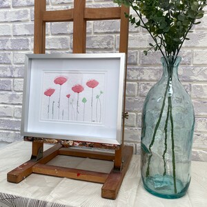 Personalized original watercolor: birth gift, baptism / baby name / wedding / family name / Mother's Day - sent framed