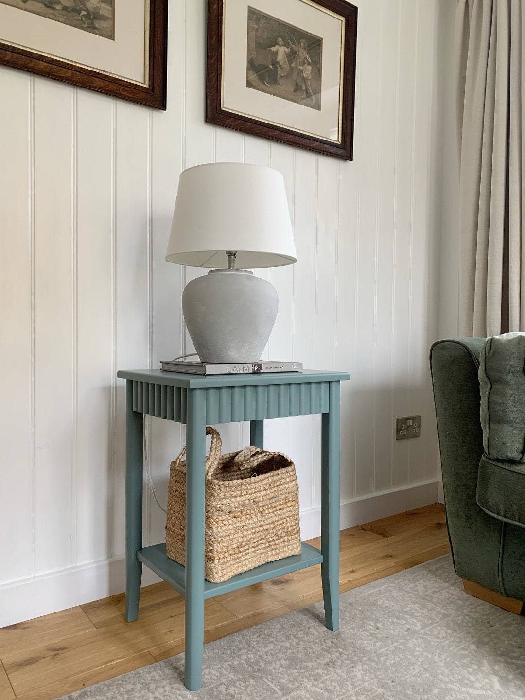 Fluted Table Fluted Side Table - Etsy