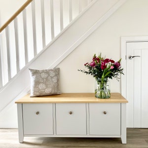 Three Drawer Storage Bench