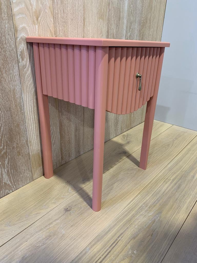 Fluted Bedside Table Etsy UK