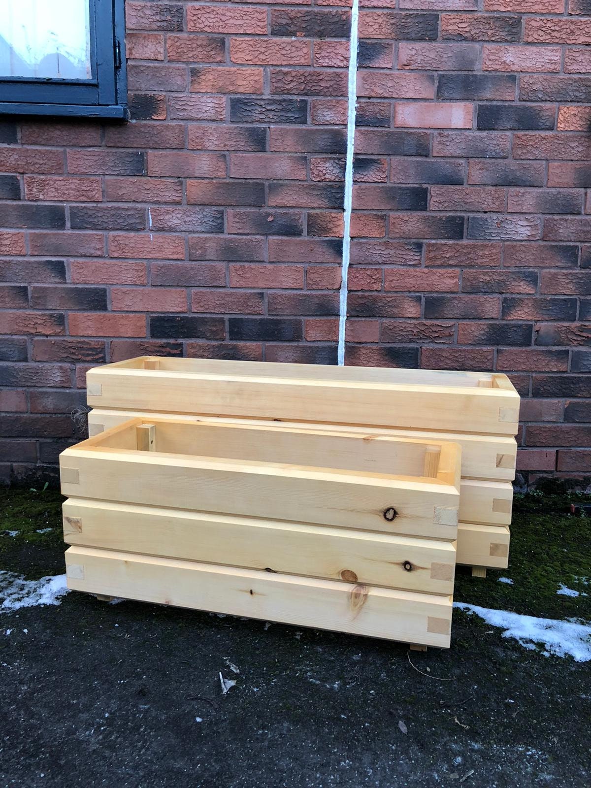 Handcrafted wooden planters Etsy