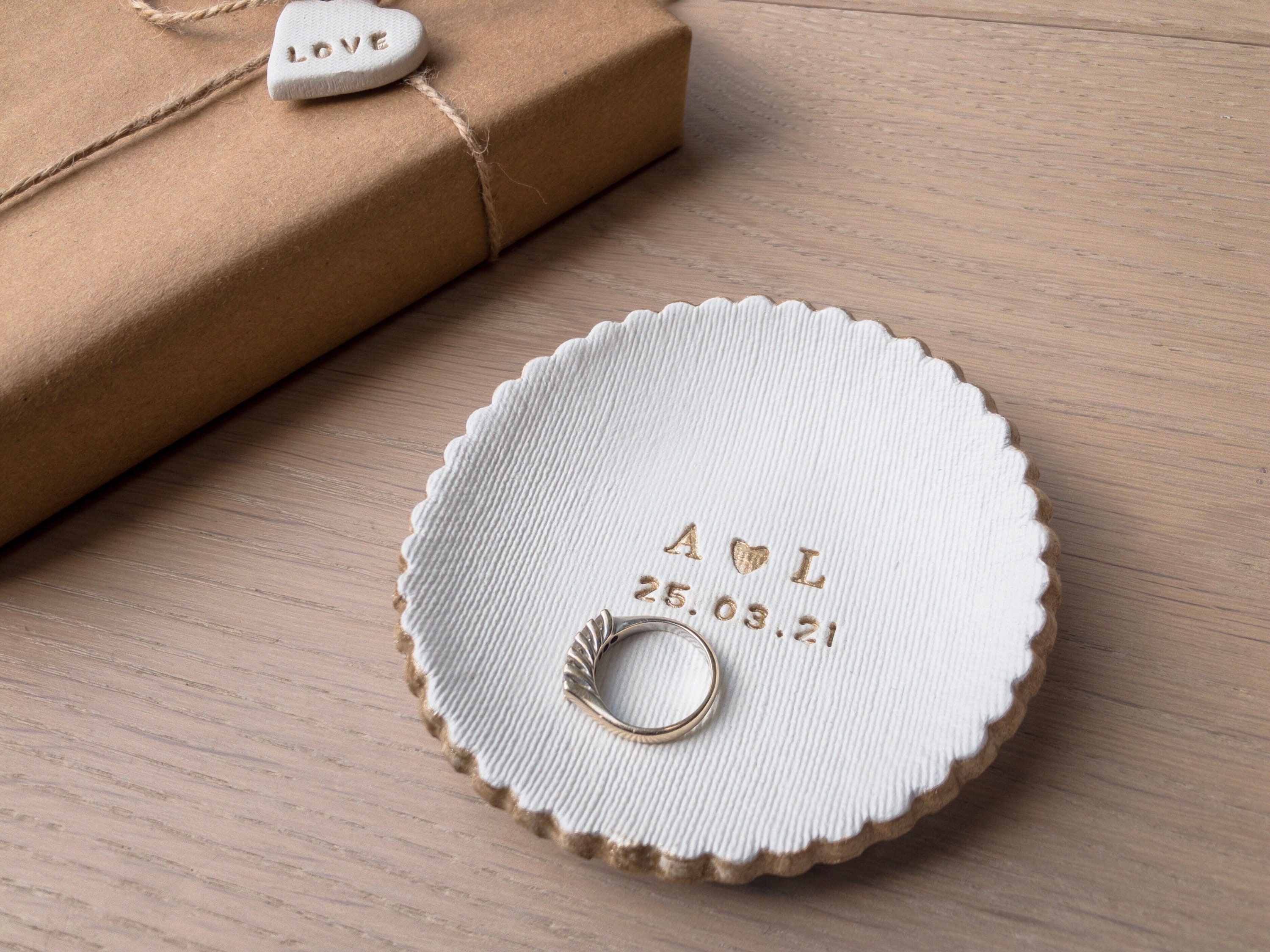 Personalised Ring Dish Engagement Gift Jewellery Dish Wedding - Etsy UK