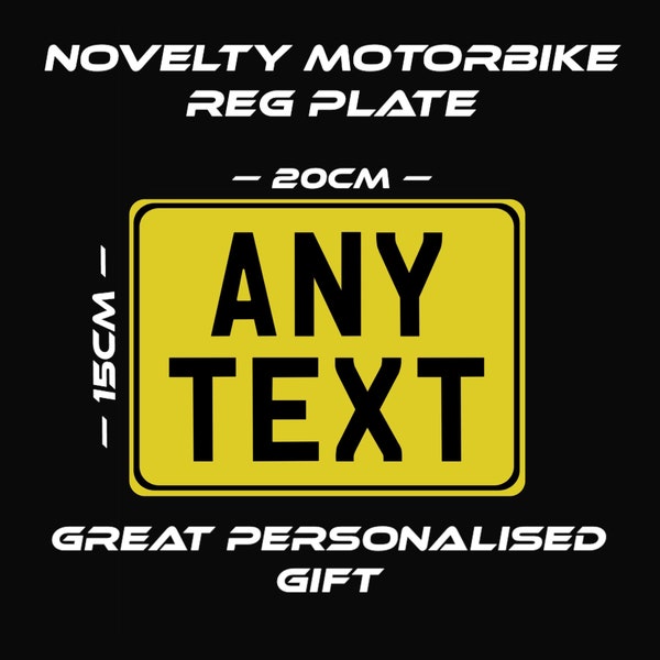 Personalised Number Plate for Scooter Etsy UK