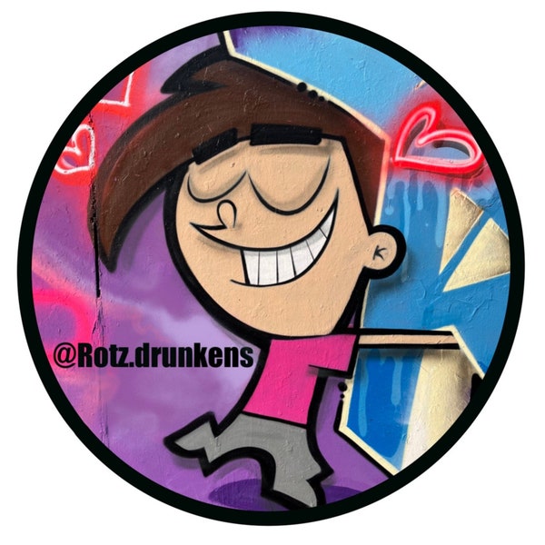 Sticker Set Timmy Turner Graffiti Streetart Comic Urbanart Aufkleber