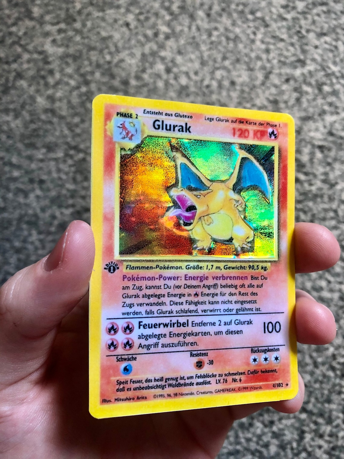 GLURAK 1st Edition 4/102 Holy Grail Pokémon Card HOLOGRAPHIC Etsy