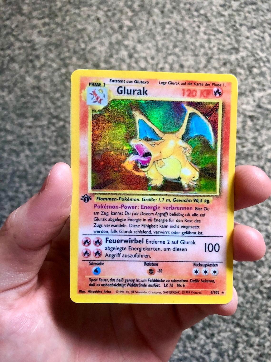 GLURAK 1st Edition 4/102 Holy Grail Pokémon Card HOLOGRAPHIC Etsy