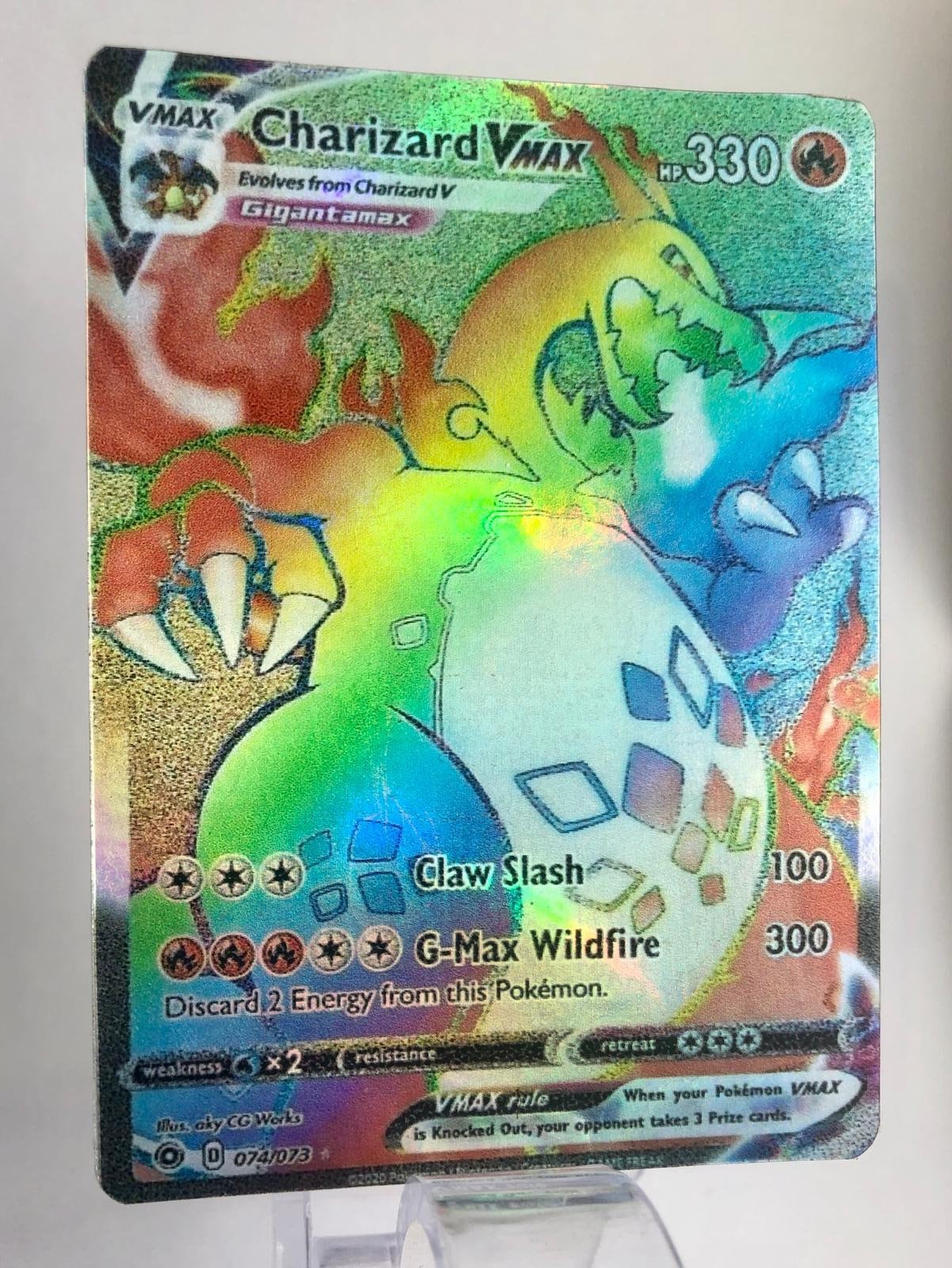 Custom Made Pokemon Card HOLO Shiny Charizard Vmax