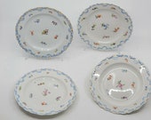 Fine Antique Meissen 7 1 4 quot Plate Hand Painted Floral Decorated Crossed Swords