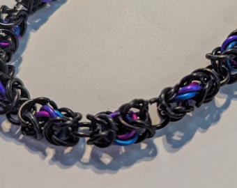 Bi Pride Byzantine Bracelet