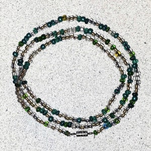 Green & Gold Waist Beads