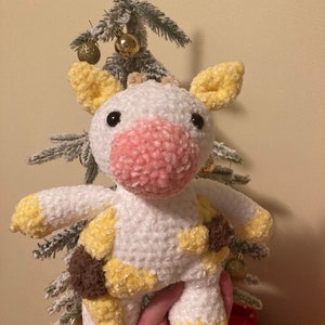 Crochet Sunflower Cow