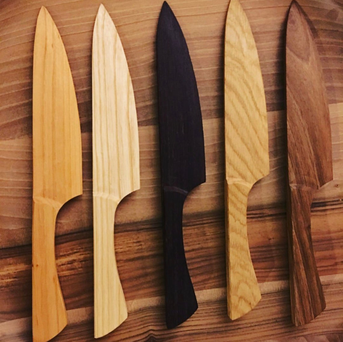 Ebenesand's Wooden Knives for Cakes or Cheeses Etsy