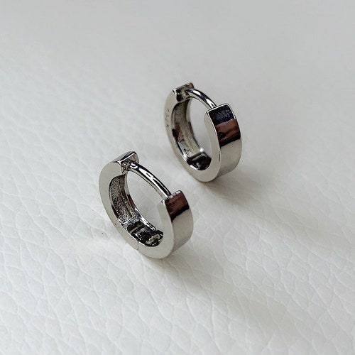 925 Sterling Silver Huggie Hoop Earrings Silver Hoop Etsy UK